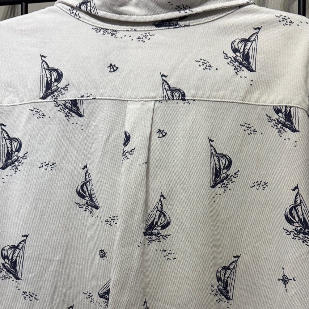 Ralph Lauren Blue Label White Sailboat XL Polo Shirt - Picture 9 of 9